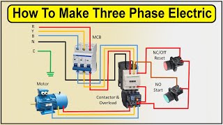 How To Make 3 phase motor wiring diagram  3 phase motor connection diagram  3 phase motor wiring [upl. by Em187]