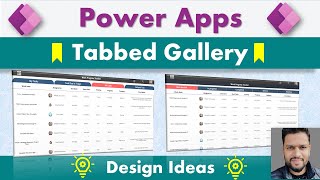 How to create Dynamic or Custom Tab for Power Apps Gallery PowerApps​ Gallery Tabs​ [upl. by Chantalle]