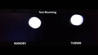 TEST BLOOMING LG NANO81 VS SAMSUNG TU8500 [upl. by Hiroko642]