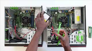 SSD Hard Drive amp RAM upgrade on 2 Fujitsu Esprimo PC [upl. by Lander]