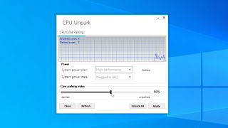 How To Unpark All Your CPU Cores in Windows 10  Speed Up Computer [upl. by Lillian]