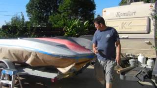 Gelcoating a Boat Part62  My Boat Restoration Project [upl. by Gnilhsa]