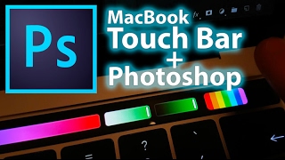 Photoshop and Macbook Pro Touch Bar  first test [upl. by Nnylak608]