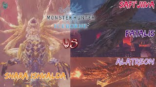 Shara Ishvalda VS Safijiiva VS Fatalis VS Alatreon Trailer  MHW Iceborne [upl. by Ennahteb]