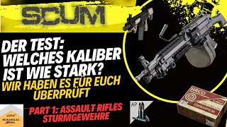 SCUM Damage Kaliber Test  SturmgewehreAssault Rifles  Welches ist am effektivsten deutsch [upl. by Siocnarf]