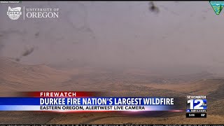 Durkee Fire in Eastern Oregon now nations largest fire [upl. by Rema44]