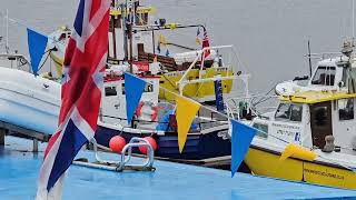 Whitby harbour with Spanish galleon Andalucías [upl. by Airotahs]