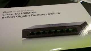 Cisco 8 Port Gigabit Desktop Switch SG 100D08 v2 Unboxing [upl. by Zielsdorf]