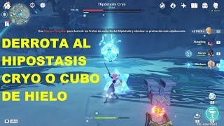 COMO DERROTAR A HIPOSTASIS CRYO FÁCIL y RÁPIDO EQUIPO F2P FREE TO PLAY GENSHIN IMPACT ESPAÑOL ETER [upl. by Ailbert]