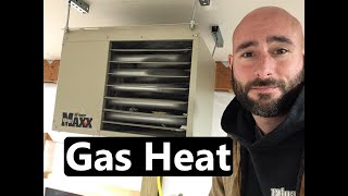 Pole Barn  DIY Gas Heater Install and 1year Update [upl. by Ethbin]