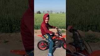 Cheap 49cc dirt pocket bike petrol self start Kid driving on road delivery all INDIA 99enterprises [upl. by Yllak]