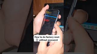 How to do factory reset without password of Android device hardreset samsung [upl. by Noryb]