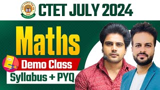 CTET 7 JULY 2024 MATHS DEMO by Sachin Academy live 3pm [upl. by Susejedesoj]