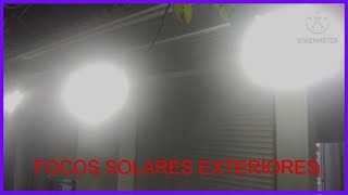 🌞LAMPARAS SOLARES para EXTERIOR  Instalación y prueba de lampara solar🌅 [upl. by Aufa504]