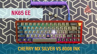 Cherry MX Silver VS 8008 Ink Switch Featuring NovelKeys NK65 Entry Edition [upl. by Gardell]