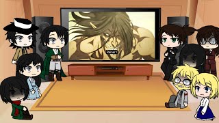 Family Ackerman  family Yeager reacts  Part 2   Aot react to Eren [upl. by Lekkim169]