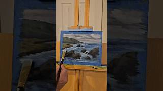 Oil Painting  learning from an Andrew Tischler art oilpainting painting seascape [upl. by Ehsrop]