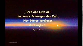 quotEwigkeitquot Lyrik Raymond Hummy Art  quotIm Abendrotquot arr für Männerchor Franz Schubert [upl. by Steffin]