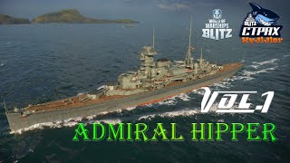 WOWS BLITZ ФЛОТ СТРАХ Admiral Hipper VIII [upl. by Eizeerb]