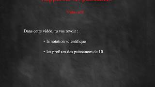 vidéo n°8 notation scientifique [upl. by Aihn580]