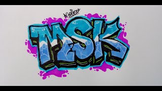 How to draw MSK graffiti art [upl. by Liatnahs412]