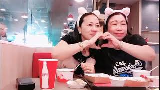 MUKBANG JOLLIBEE PART2 WITH CESS MIX VLOG mukbang jollibeebidaangsaya bonding ofwhk trending [upl. by Htiduj]