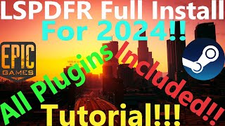 LSPDFR Full Install Tutorial  All Plugins Included  2024  criminaljusticeyoutube [upl. by Humfrid]