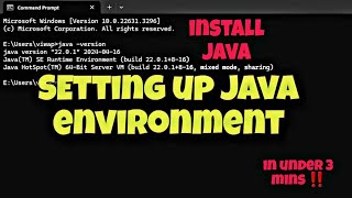 How to set up the Java Environmentusing JDK for Java Programming  how to install java [upl. by Nerte]