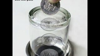 How to Push the Coin Trough The Glass  Magic Tricks Revealed [upl. by Post]