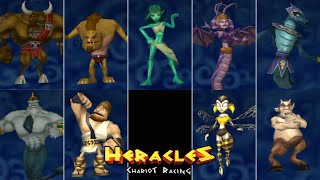 Heracles Chariot Racing  All Playable Characters [upl. by Hooke]