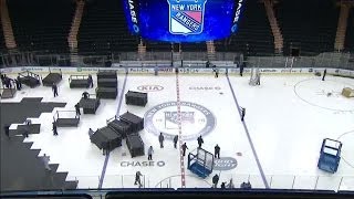 Basketball to Hockey timelapse at MSG [upl. by Austreng]