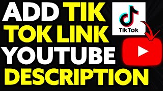 How To Add Tiktok Link In Youtube Description [upl. by Aileduab]