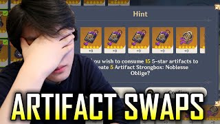 I sacrificed EVERYTHING for these Artifact Swaps  Genshin Impact [upl. by Akfir379]