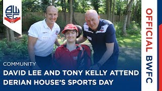 COMMUNITY  David Lee and Tony Kelly attend Derian Houses Sports Day [upl. by Ettenotna]