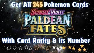 🔥 All 245 Paldean Fates Scarlet amp Violet Pokemon Cards Shiny Rarity⭐️in Details pokemon pokemontcg [upl. by Atipul207]