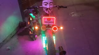 cycle light wali 🚨 cycle modification 🚨 trending viralvideo video automobile popular rider [upl. by Granville]