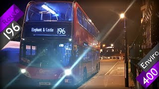 KICKDOWN LAST DAY IN SERVICE Enviro 400 on Route 196 GoAhead London [upl. by Alleda]