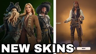 Fortnite x Pirates of the Caribbean Collab Update Skins 😁 [upl. by Maribel]