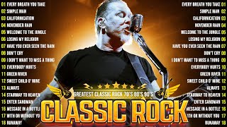 Best Of Classic Rock Songs Of All Time🔥ACDCBon JoviMetallica Guns N Roses U2⚡Classic Rock Songs [upl. by Zelma916]