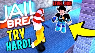 TRYHARD JAILBREAK COP Roblox Jailbreak [upl. by Fair]