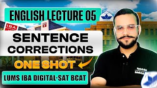 IBA LUMS DIGITAL SAT ENGLISH  SENTENCE CORRECTION  GRAMMAR  LECTURE 05 [upl. by Hertz]