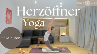 Herzöffner Yoga  Rückbeugen  Dehnung des Brustkorbs  Herzchakra  35 Minuten [upl. by Yur]