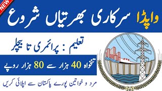 Latest WAPDA Govt Jobs OCT 2024 – Latest Government Jobs in Pakistan – Jobs in Pakistan today 2024 [upl. by Elyrrad]