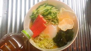 伝説の【きゅうり多めで冷やした ぬきうどん】とはこう言うことか？🥒 [upl. by Elamef]