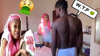 DIRTY PAD PRANK ON BOYFRIEND [upl. by Taite871]