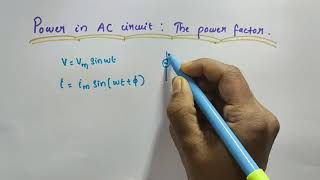 Power in AC circuit  Power factor Wattless current  Class 12 Physics  Alternating current [upl. by Nadnarb]