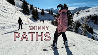 Technique for Snowboarding Skinny Narrow Paths [upl. by Nudnarb]