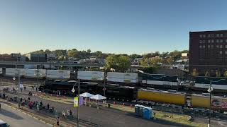 BNSF 3979 3903 7842 Hauling Shipping Containers [upl. by Fulmis]