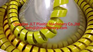 PE Plastic Wire Cable Protection Sleeve Protective Sleeve Spiral Wrap Hose Extruder Machine [upl. by Darraj]