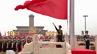 Chinese National Anthem  100th Anniversary of the Founding of the Communist Party of China [upl. by Rainah]